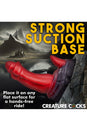 XR Brands - Creature Cocks - Ogre Silicone Dildo - Red - Stag Shop