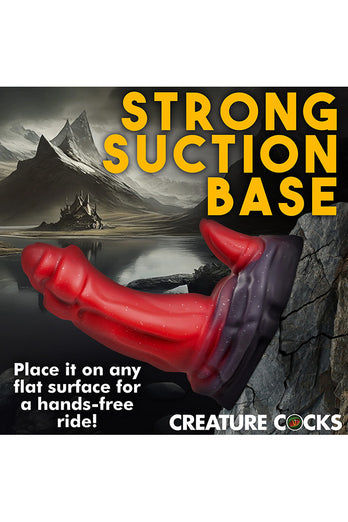 XR Brands - Creature Cocks - Ogre Silicone Dildo - Red - Stag Shop