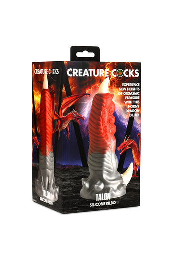 XR Brands - Creature Cocks - Talon Silicone Dildo - Multicolour - Stag Shop