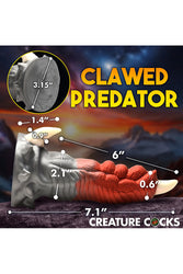 XR Brands - Creature Cocks - Talon Silicone Dildo - Multicolour - Stag Shop