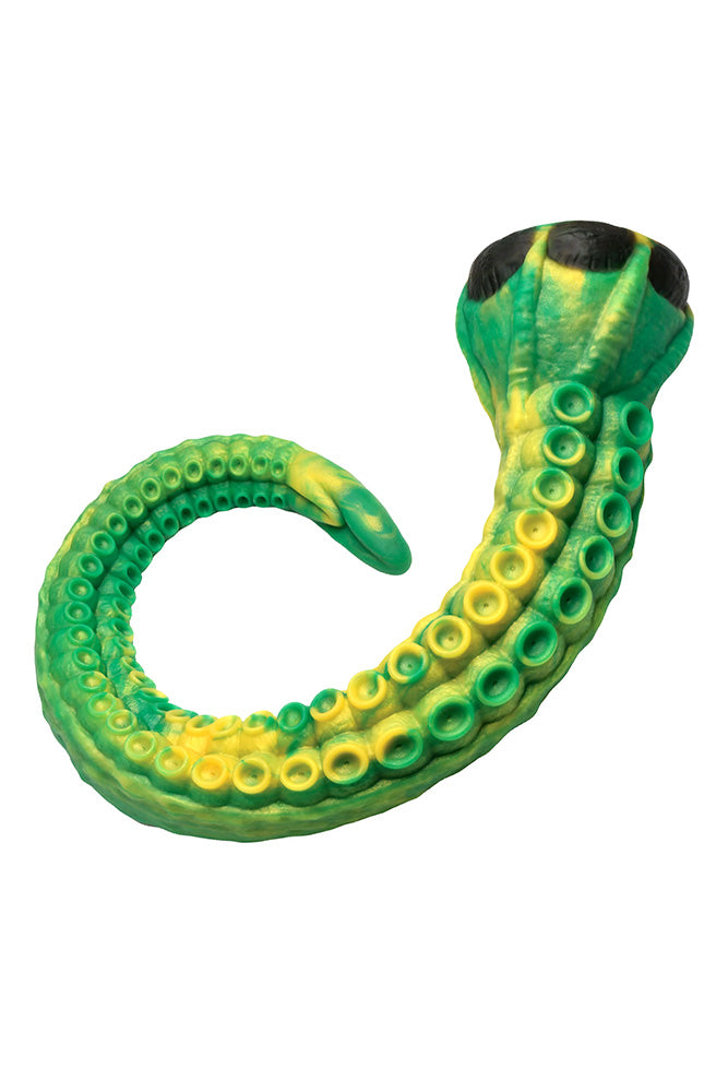 XR Brands - Creature Cocks - Titan Tentacle Extra Long Silicone Dildo - Green - Stag Shop