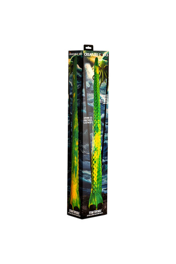 XR Brands - Creature Cocks - Titan Tentacle Extra Long Silicone Dildo - Green - Stag Shop