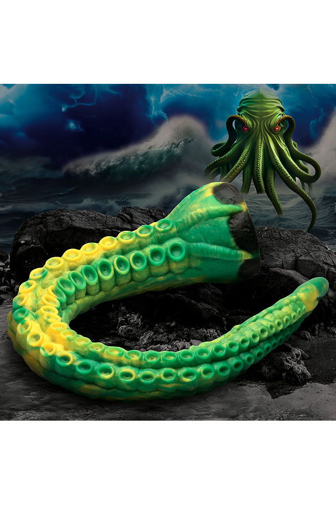 XR Brands - Creature Cocks - Titan Tentacle Extra Long Silicone Dildo - Green - Stag Shop