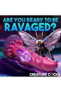 XR Brands - Creature Cocks - Xenox Remote Control Vibrating Silicone Dildo - Hot Pink - Stag Shop