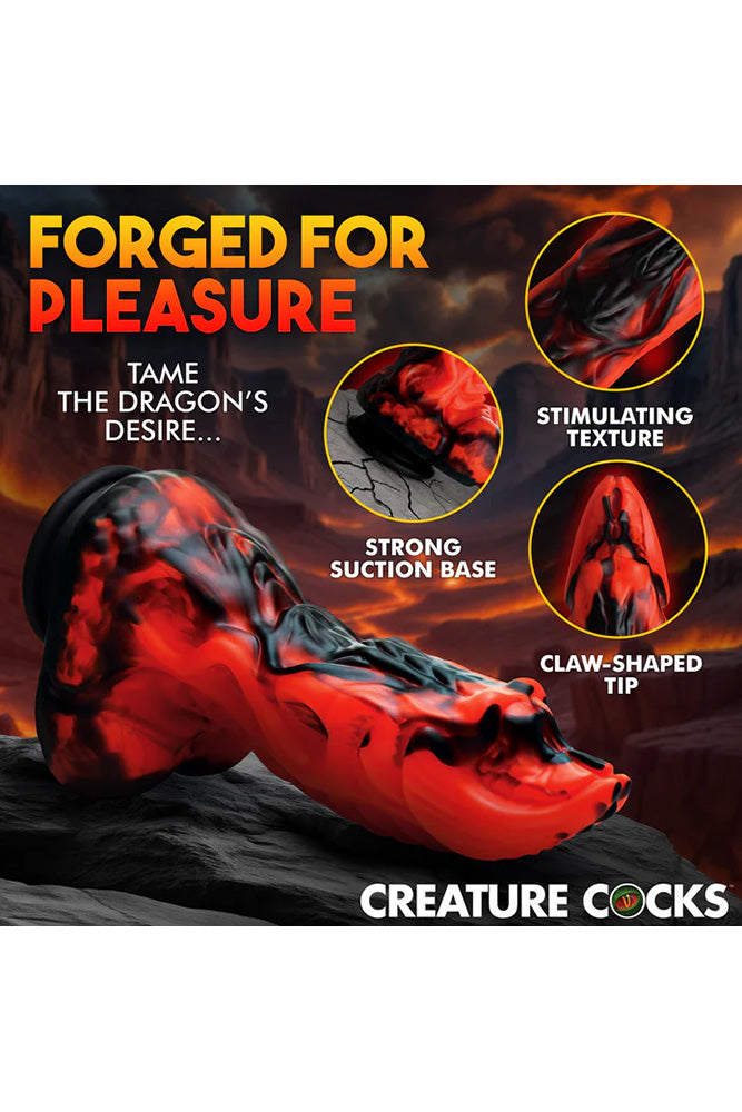 XR Brands - Creature Cocks - Dragon Thrust Thrusting Dildo With Remote - Stag Shop