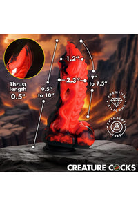 Thumbnail for XR Brands - Creature Cocks - Dragon Thrust Thrusting Dildo With Remote - Stag Shop