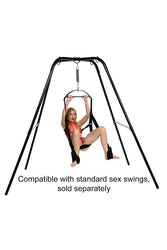 XR Brands - Strict - Extreme Sling and Swing Stand - Black - Stag Shop