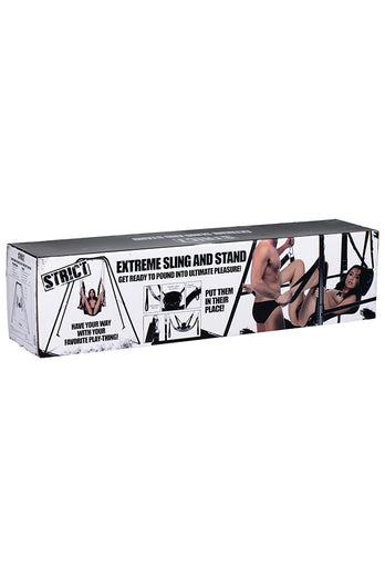 XR Brands - Strict - Extreme Sling and Swing Stand - Black - Stag Shop