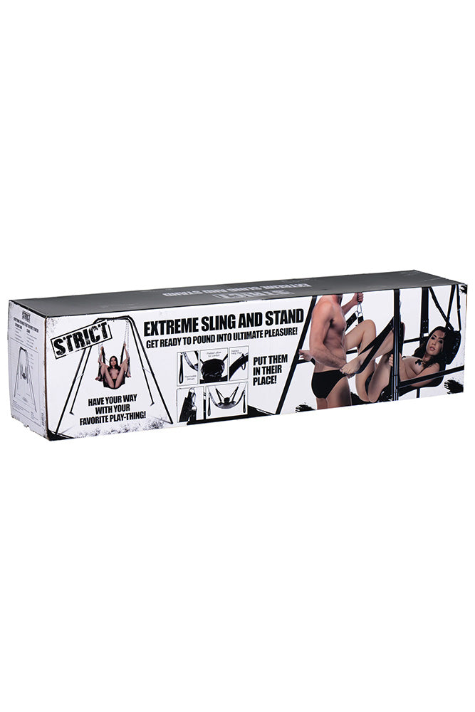 XR Brands - Strict - Extreme Sling and Swing Stand - Black - Stag Shop