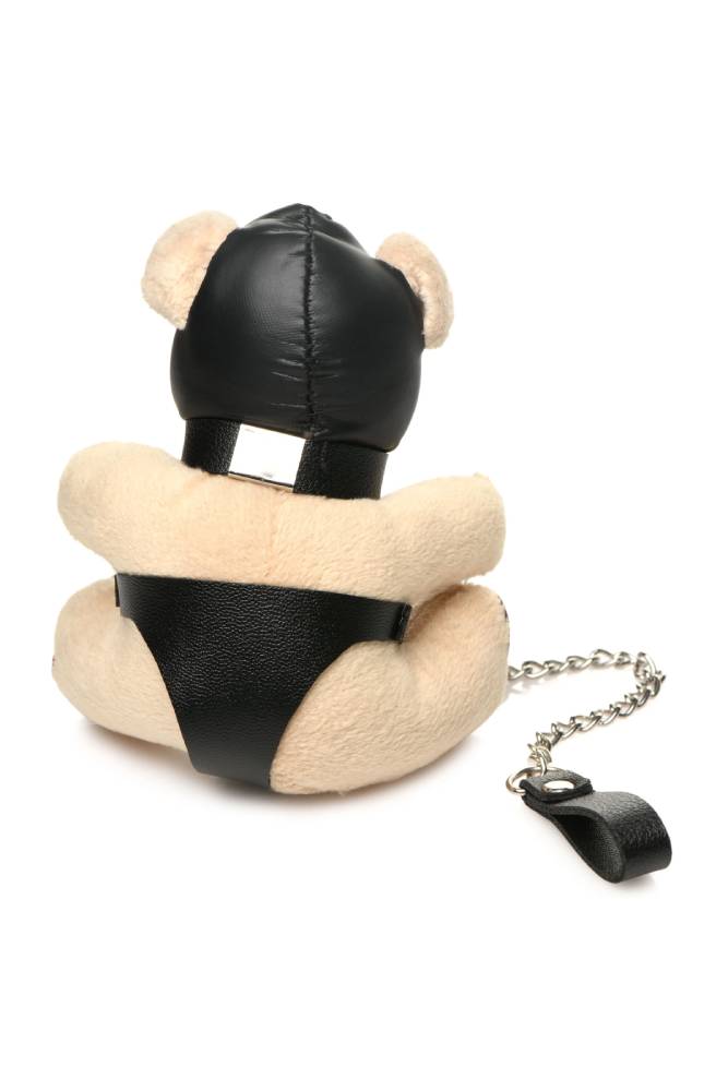XR Brands - Master Series - Hooded Teddy Bear Keychain - Brown - Stag Shop