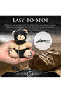 XR Brands - Master Series - Hooded Teddy Bear Keychain - Brown - Stag Shop