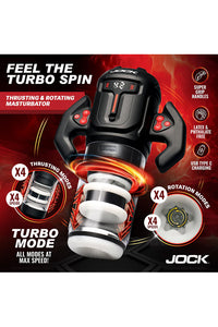 Thumbnail for XR Brands - Jock - Turbo Spin Thrusting & Rotating Masturbator - Stag Shop