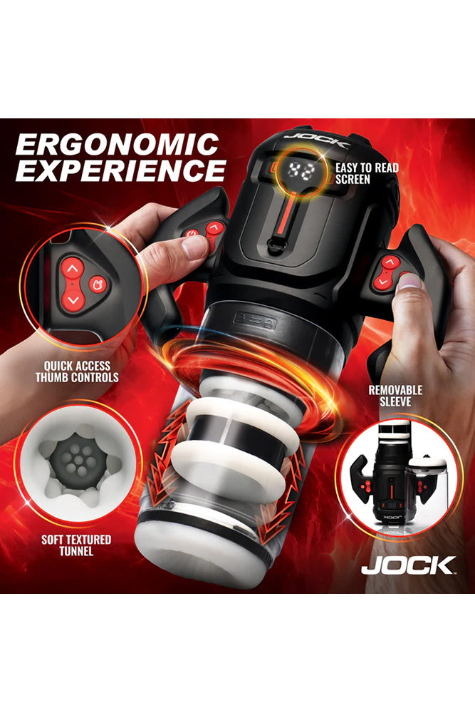 XR Brands - Jock - Turbo Spin Thrusting & Rotating Masturbator - Stag Shop
