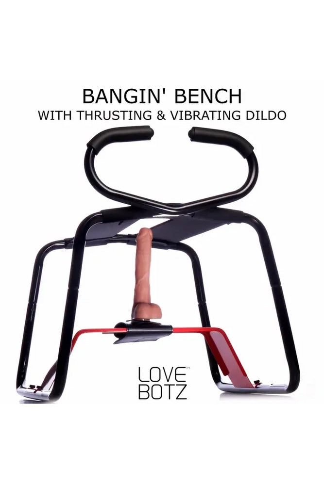 XR Brands - Love Botz - Bangin' Bench with Thrusting & Vibrating Dildo - Stag Shop