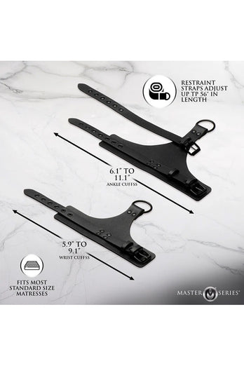 XR Brands - Master Series - All Access Bed Restraint Kit - Stag Shop