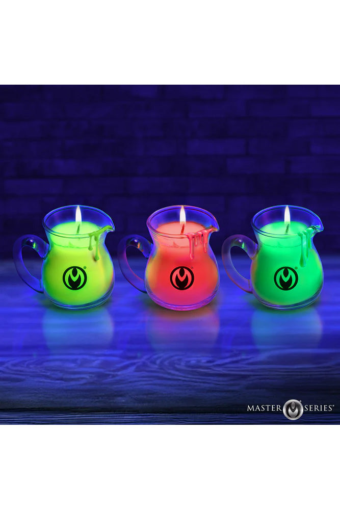 XR Brands - Master Series - Blacklight Wax Play Pitchers - Stag Shop