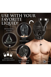 Thumbnail for XR Brands - Master Series - Degraded Sensory Deprivation Hood with Funnel - Stag Shop