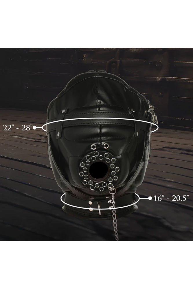 XR Brands - Master Series - Degraded Sensory Deprivation Hood with Funnel - Stag Shop