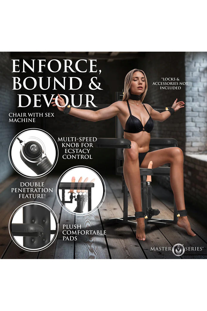 XR Brands - Master Series - Enforcer Chair with Sex Machine - Stag Shop
