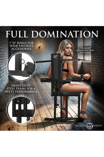 XR Brands - Master Series - Enforcer Chair with Sex Machine - Stag Shop