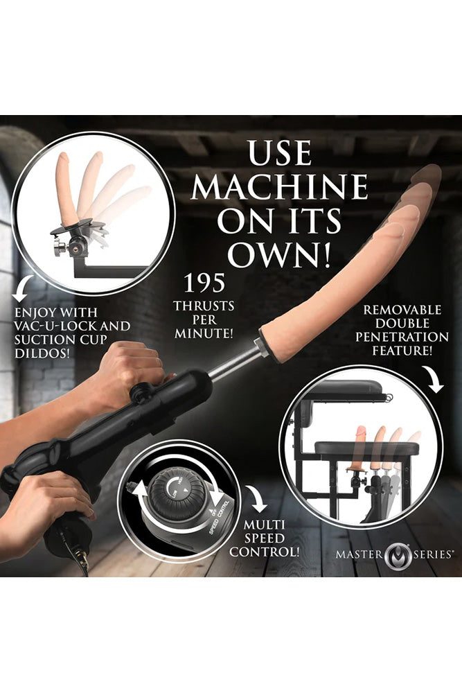 XR Brands - Master Series - Enforcer Chair with Sex Machine - Stag Shop