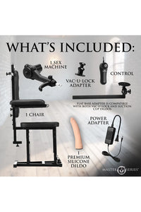 Thumbnail for XR Brands - Master Series - Enforcer Chair with Sex Machine - Stag Shop