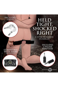 Thumbnail for XR Brands - Master Series - Exposed E-Stim Wooden Humbler - Stag Shop