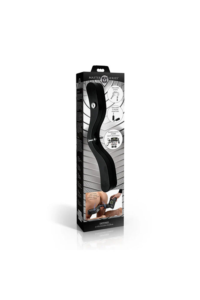 XR Brands - Master Series - Exposed E-Stim Wooden Humbler - Stag Shop