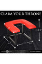 XR Brands - Master Series - Face Rider Queening Chair - Red - Stag Shop