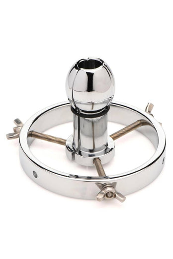 XR Brands - Master Series - Forced Spread Stainless Steel Anal Explorer - Silver - Stag Shop