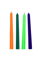 XR Brands - Master Series - Glow Wax Set Of 4 UV Blacklight Reactive Candles - Stag Shop