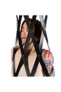 XR Brands - Master Series - Hanging Rubber Strap Cage - Black - Stag Shop