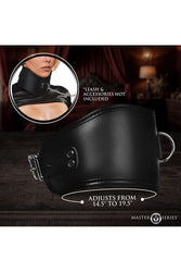XR Brands - Master Series - Unisex Hard Stance Padded Locking Posture Collar - Stag Shop