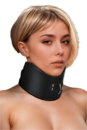 XR Brands - Master Series - Unisex Hard Stance Padded Locking Posture Collar - Stag Shop