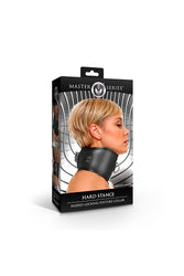 XR Brands - Master Series - Unisex Hard Stance Padded Locking Posture Collar - Stag Shop