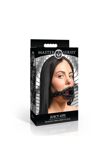 XR Brands - Master Series - Juicy Lips Silicone Open Mouth Gag - Stag Shop