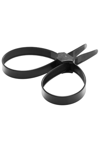 XR Brands - Master Series - Misbehaved Zip Tie Cuffs 5 Pack - Black - Stag Shop
