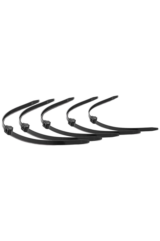 XR Brands - Master Series - Misbehaved Zip Tie Cuffs 5 Pack - Black - Stag Shop