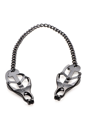 XR Brands - Master Series - Monarch Noir - Nipple Vice - Black - Stag Shop