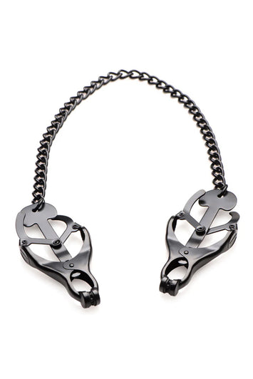 XR Brands - Master Series - Monarch Noir - Nipple Vice - Black - Stag Shop