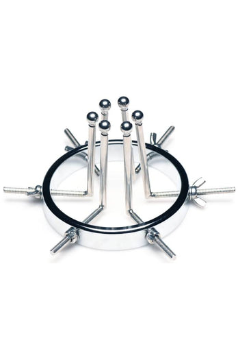 XR Brands - Master Series - Oculus Stainless Steel Anal Explorer - Silver - Stag Shop