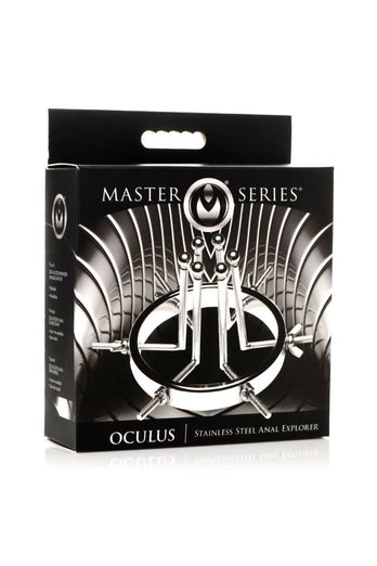 XR Brands - Master Series - Oculus Stainless Steel Anal Explorer - Silver - Stag Shop