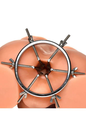 XR Brands - Master Series - Oculus Stainless Steel Anal Explorer - Silver - Stag Shop