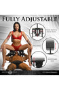 XR Brands - Master Series - Pleasure Throne Oral Sex Queening Chair - Black - Stag Shop