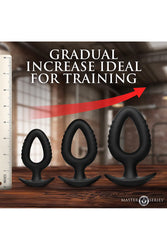 XR Brands - Master Series - Pop Plugs 3 Piece Hollow Silicone Anal Trainer Set - Stag Shop