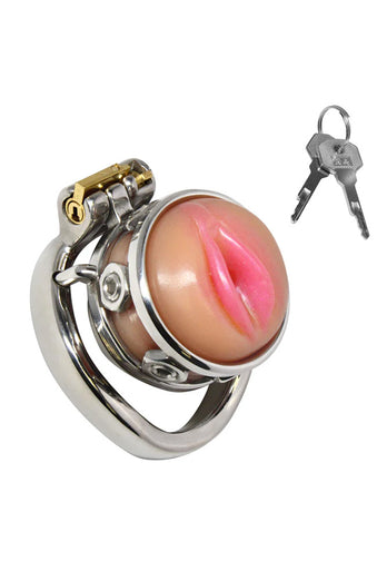 XR Brands - Master Series - Pussy Boy Metal Chastity Cage - Stag Shop