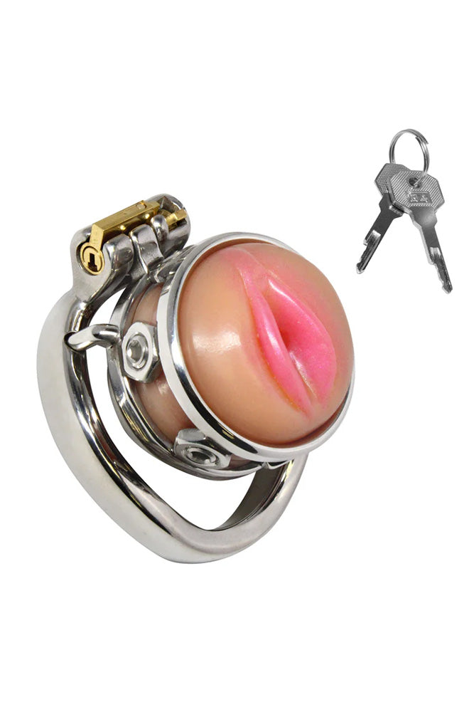 XR Brands - Master Series - Pussy Boy Metal Chastity Cage - Stag Shop