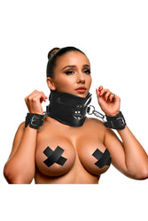 XR Brands - Master Brands - Rigid Locking Posture Collar With Chin Brace - Stag Shop