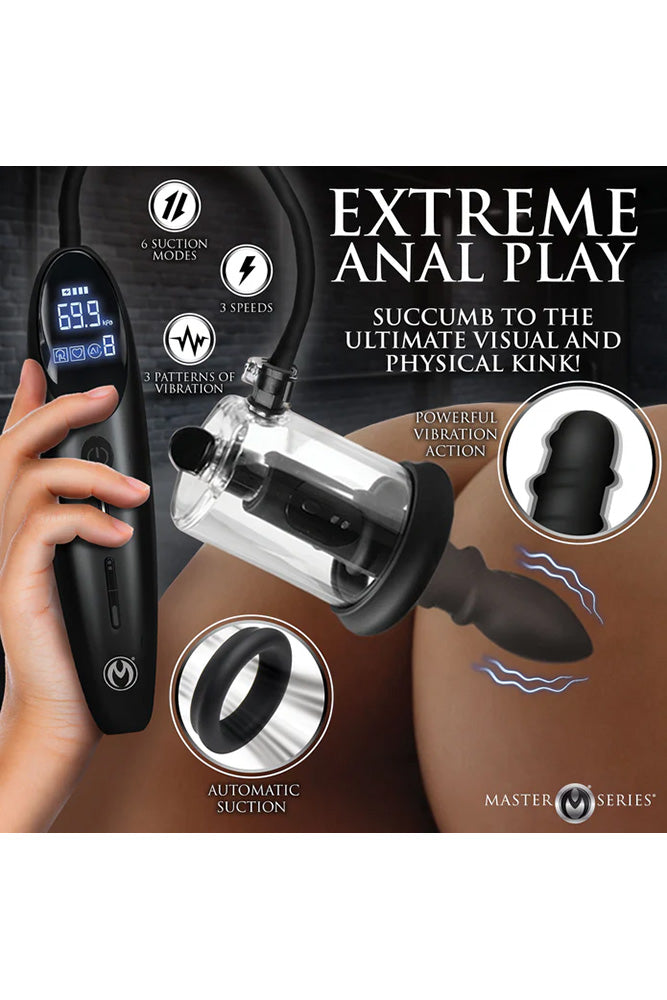 XR Brands - Master Series - Rosebud Driller Deluxe Vibrating Rosebud Pump - Stag Shop