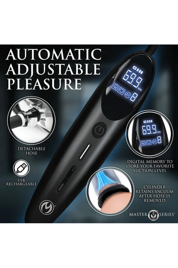 XR Brands - Master Series - Rosebud Driller Deluxe Vibrating Rosebud Pump - Stag Shop